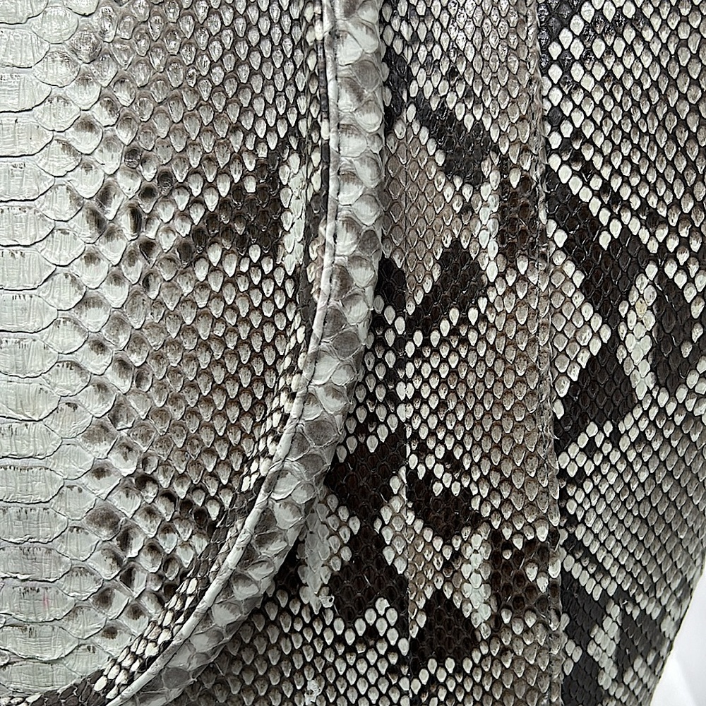 Grand Pelle Exotic Leather Collections NWT Python Snakeskin Shoulder Bag Purse - Picture 6 of 9